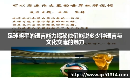 足球明星的语言能力揭秘他们能说多少种语言与文化交流的魅力